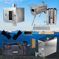 Winnerwall Woodlander Deluxe Camping Stove Package - Medium Or Large