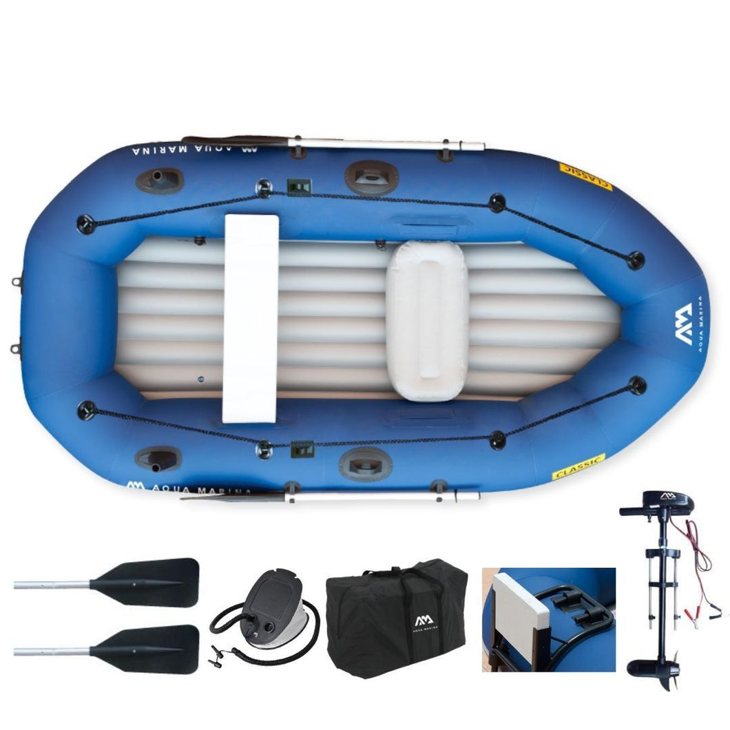 Aqua Marina 3m Classic Inflatable Dinghy - With Trolling Motor