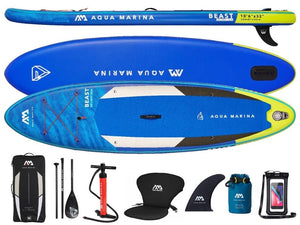 Aqua Marina Beast Inflatable SUP Paddle Board 10'6" PACKAGE