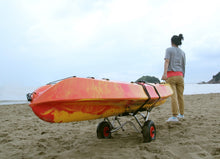 Load image into Gallery viewer, Tuff Tire Aluminium Kayak Canoe Trolley Cart - River To Ocean Adventures
