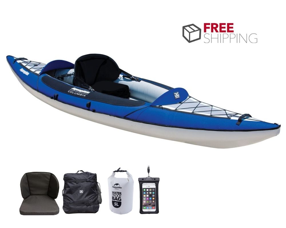 Aquaglide Columbia 110 XP - 1 Person Inflatable Kayak - River To Ocean Adventures