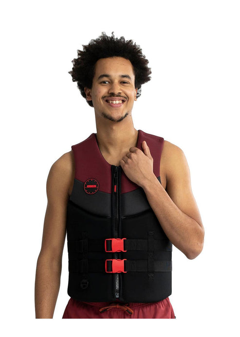 Jobe Neoprene Life Vest Men Burgundy Red