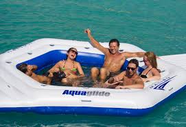 Aquaglide Inflatable Malibu Island - River To Ocean Adventures