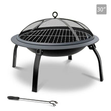 Load image into Gallery viewer, Grillz 30 Inch Portable Foldable Outdoor Fire Pit Fireplace - River To Ocean Adventures