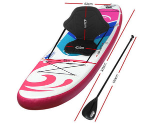 Weisshorn 11ft Stand Up Paddle Board SUP - Pink