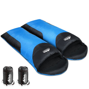 Weisshorn Twin Set Thermal Sleeping Bags - Blue & Black - River To Ocean Adventures