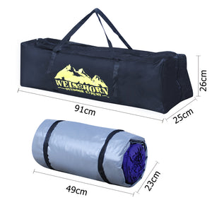 Weisshorn Biker Single Swag Camping Swag Canvas Tent - Navy - River To Ocean Adventures