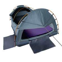 Load image into Gallery viewer, Weisshorn Double Swag Camping Swag Canvas Tent - Navy - River To Ocean Adventures